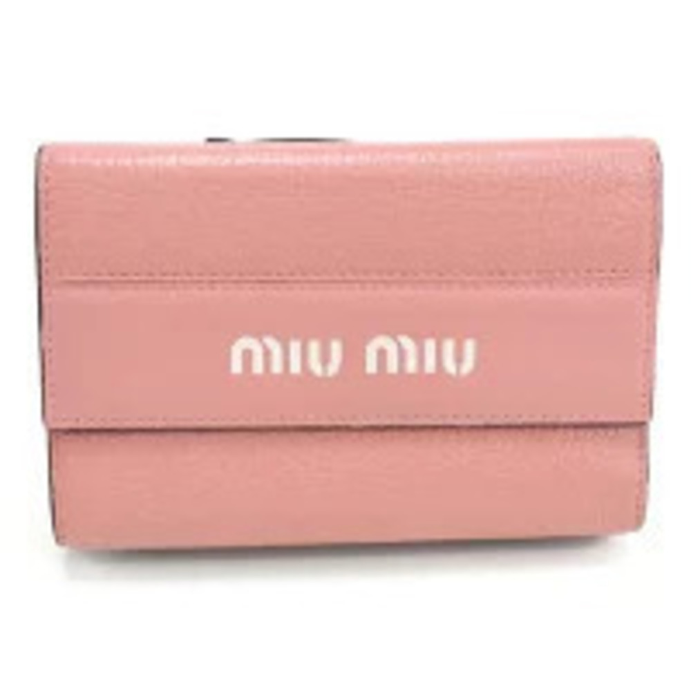 Miu Miu Madras Leather Pink